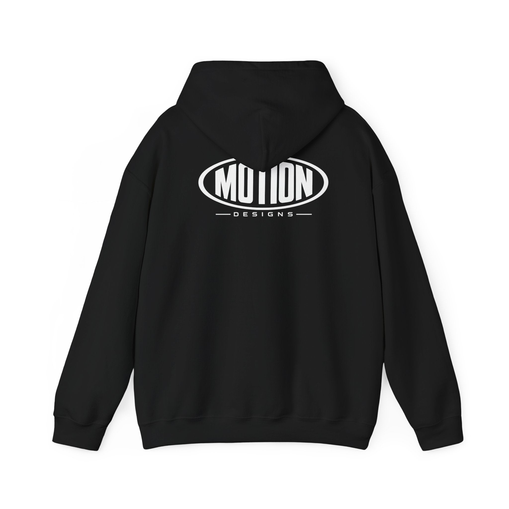 Motion Design (Black - White) Hoodie