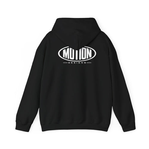 Motion Design (Black - White) Hoodie