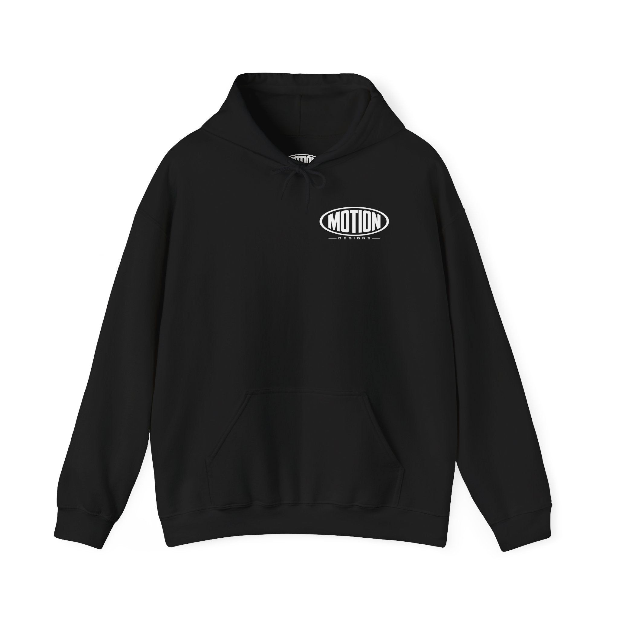 Motion Design (Black - White) Hoodie