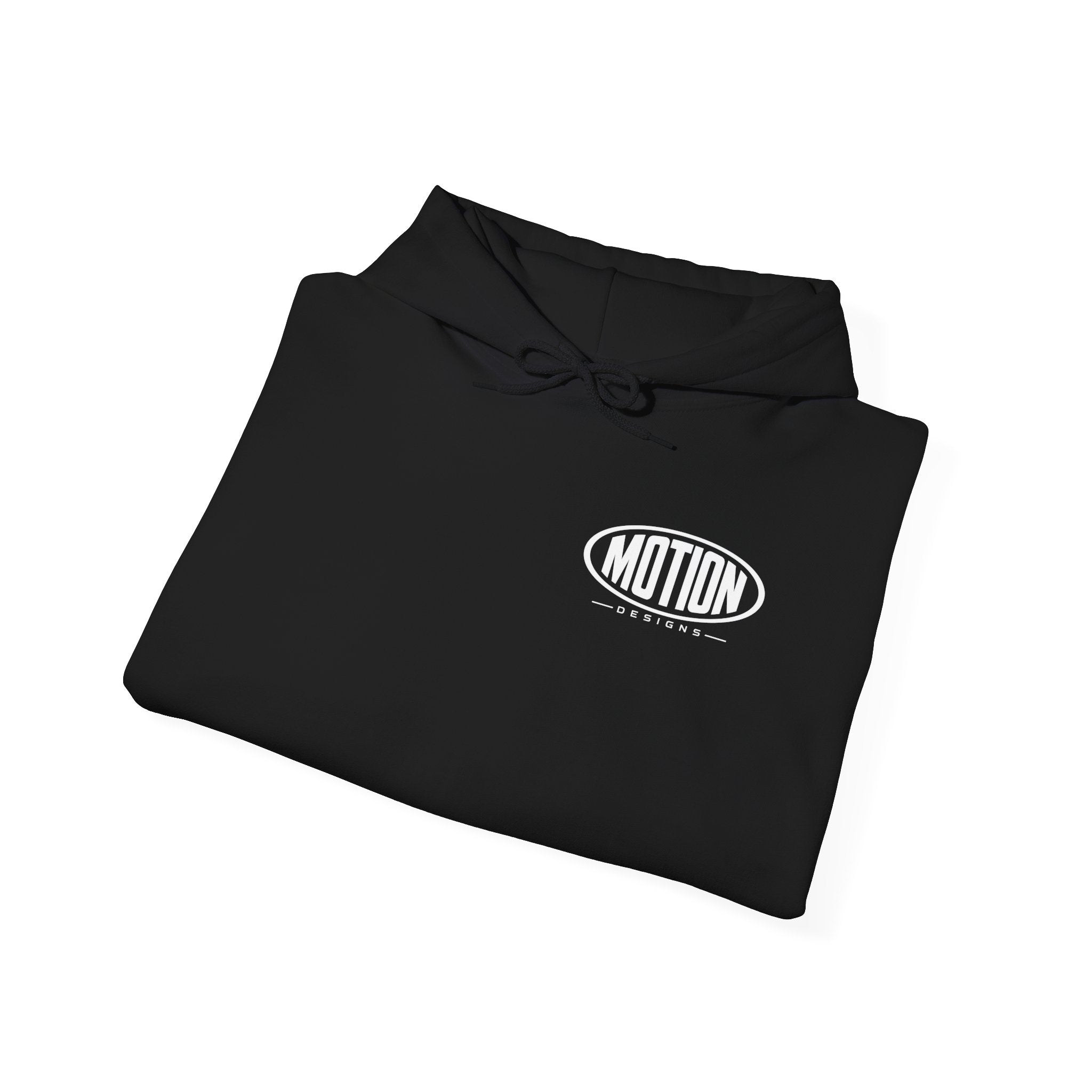 Motion Design (Black - White) Hoodie