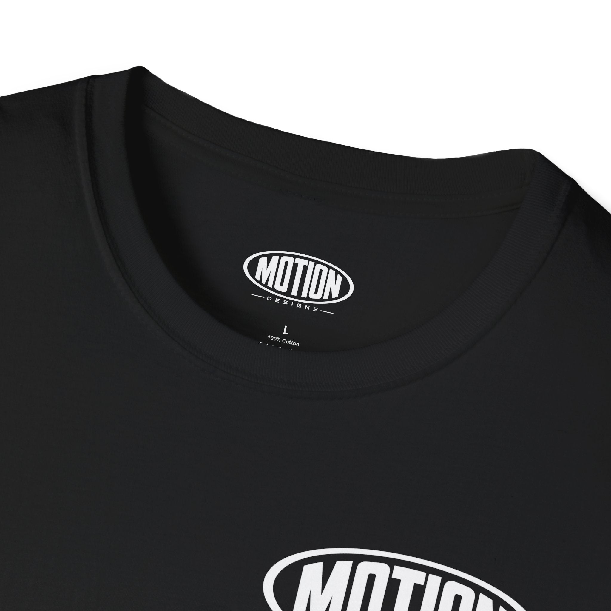 Motion Logo T-Shirt — Black , White