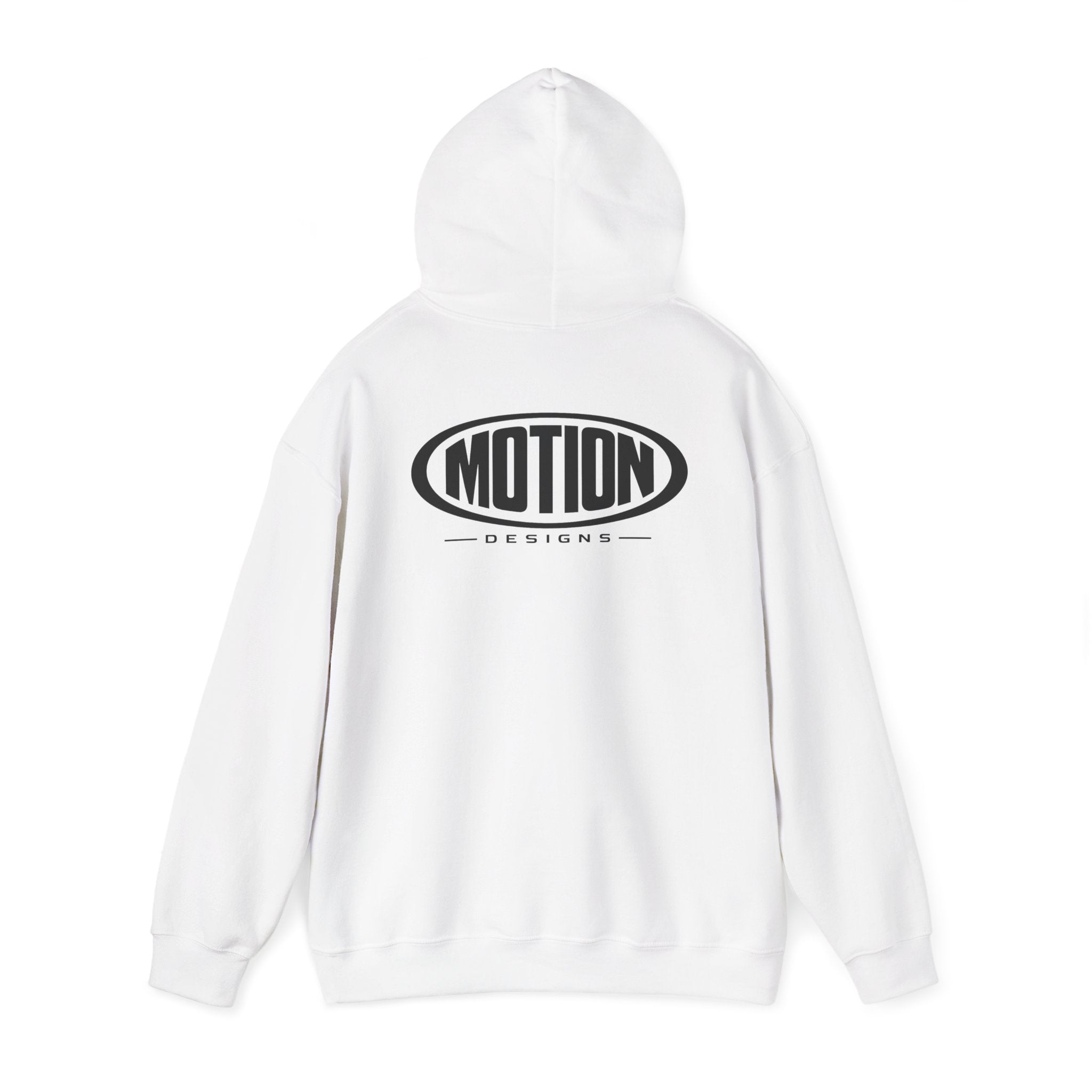 Motion Design (White-Black) Hoodie